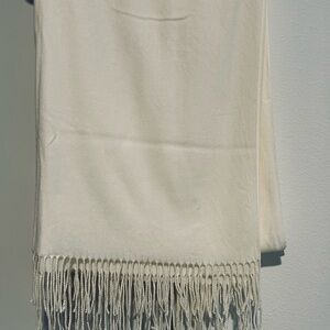 Pashmina & Silk Scarf French Vanilla color